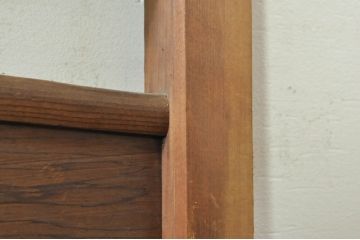 アンティーク建具　かわいらしい波千鳥の透かし彫り入り欄間2枚セット(明り取り、明かり取り)(R-076358)
