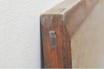 アンティーク建具　片面ガラス　華やかな空間を演出する組子欄間1枚(明り取り、明かり取り)(R-076360)