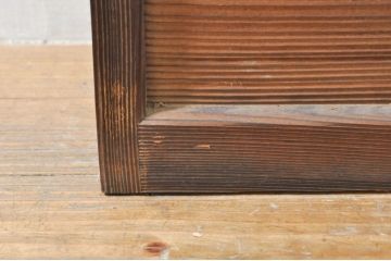 アンティーク建具　シンプルな佇まいが落ち着きのある空間を演出する格子入り書院戸4枚セット(窓、引き戸、ガラス戸)(R-076364)