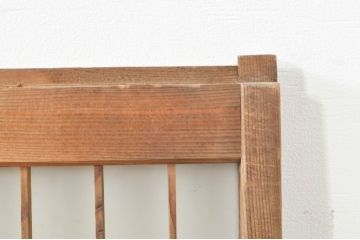アンティーク建具　シンプルな佇まいが落ち着きのある空間を演出する格子入り書院戸4枚セット(窓、引き戸、ガラス戸)(R-076364)