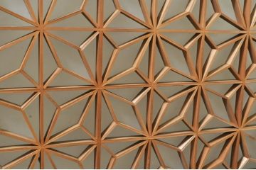 アンティーク建具　片面ガラス　上質な和の空間を演出する組子入りガラス戸2枚セット(ガラス窓、引き戸)(R-076366)