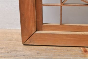 アンティーク建具　片面ガラス　上質な和の空間を演出する組子入りガラス戸2枚セット(ガラス窓、引き戸)(R-076366)