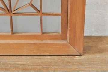 アンティーク建具　片面ガラス　上質な和の空間を演出する組子入りガラス戸2枚セット(ガラス窓、引き戸)(R-076366)