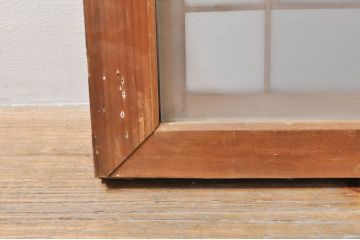 アンティーク建具　片面ガラス　上質な和の空間を演出する組子入りガラス戸2枚セット(ガラス窓、引き戸)(R-076366)