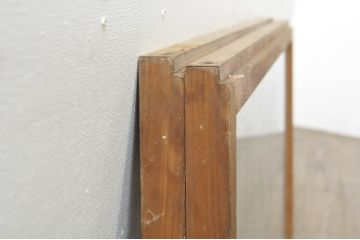 アンティーク建具　片面ガラス　上質な和の空間を演出する組子入りガラス戸2枚セット(ガラス窓、引き戸)(R-076366)