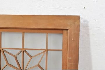 アンティーク建具　片面ガラス　上質な和の空間を演出する組子入りガラス戸2枚セット(ガラス窓、引き戸)(R-076367)