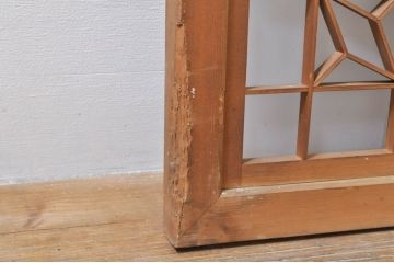 アンティーク建具　片面ガラス　上質な和の空間を演出する組子入りガラス戸2枚セット(ガラス窓、引き戸)(R-076367)