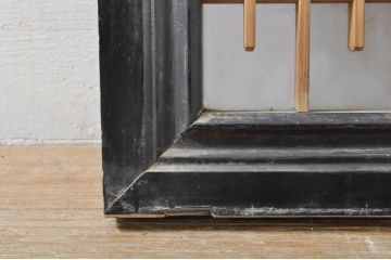 アンティーク建具　片面ガラス　和モダンな空間を演出する組子入りガラス欄間1枚(明り取り、明かり取り)(R-076369)
