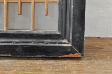 アンティーク建具　片面ガラス　和モダンな空間を演出する組子入りガラス欄間1枚(明り取り、明かり取り)(R-076369)