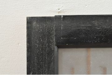 アンティーク建具　片面ガラス　和モダンな空間を演出する組子入りガラス欄間1枚(明り取り、明かり取り)(R-076369)