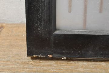 アンティーク建具　片面ガラス　和モダンな空間を演出する組子入りガラス欄間1枚(明り取り、明かり取り)(R-076369)
