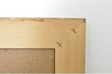 中古　イタリア高級輸入家具　上品な華やかさが魅力的! アンティーク調のウォールミラー(姿見、壁掛け鏡)(R-076381)