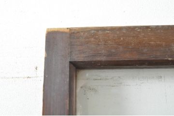 アンティーク建具　和の空間を演出する幅広ガラス戸1枚(引き戸)(R-076382)
