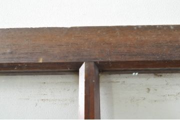 アンティーク建具　和の空間を演出する幅広ガラス戸1枚(引き戸)(R-076382)