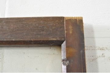 アンティーク建具　和の空間を演出する幅広ガラス戸1枚(引き戸)(R-076382)