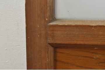 アンティーク建具　和の空間を演出する幅広ガラス戸1枚(引き戸)(R-076382)