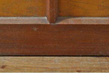アンティーク建具　和の空間を演出する幅広ガラス戸1枚(引き戸)(R-076382)