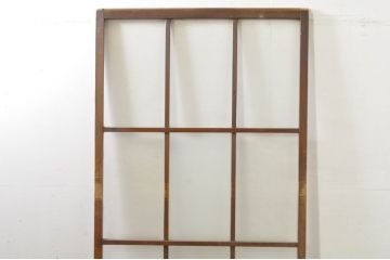 アンティーク建具　和の空間を演出する幅広ガラス戸1枚(引き戸)(R-076382)