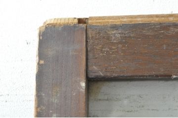 アンティーク建具　和の空間を演出する幅広ガラス戸1枚(引き戸)(R-076382)