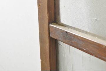 アンティーク建具　和の空間を演出する幅広ガラス戸1枚(引き戸)(R-076382)