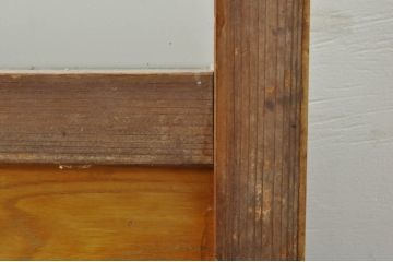 アンティーク建具　和の空間を演出する幅広ガラス戸1枚(引き戸)(R-076382)