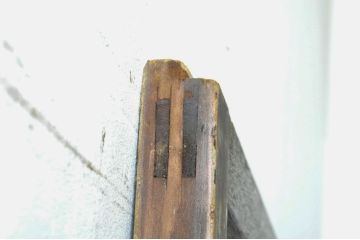 アンティーク建具　和の空間を演出する幅広ガラス戸1枚(引き戸)(R-076382)