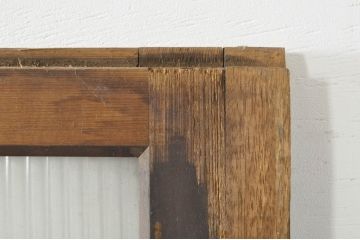 アンティーク建具　特大　大正ロマンな雰囲気を盛り上げる古い商店のガラス戸1枚(引き戸)(R-076383)