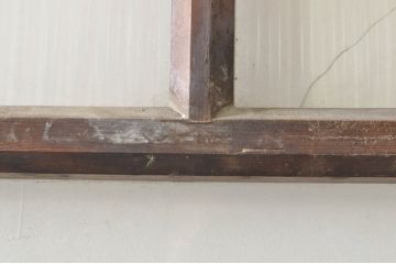 アンティーク建具　特大　大正ロマンな雰囲気を盛り上げる古い商店のガラス戸1枚(引き戸)(R-076383)