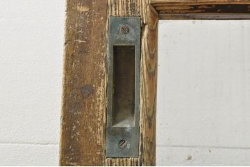 アンティーク建具　特大　大正ロマンな雰囲気を盛り上げる古い商店のガラス戸1枚(引き戸)(R-076383)