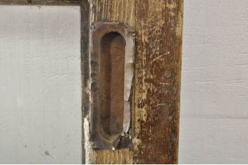 アンティーク建具　特大　大正ロマンな雰囲気を盛り上げる古い商店のガラス戸1枚(引き戸)(R-076383)