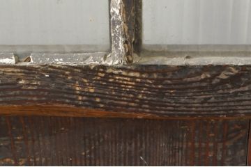 アンティーク建具　特大　大正ロマンな雰囲気を盛り上げる古い商店のガラス戸1枚(引き戸)(R-076383)