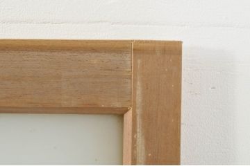 アンティーク建具　レトロな空間を演出するガラス戸4枚セット(引き戸)(R-076384)