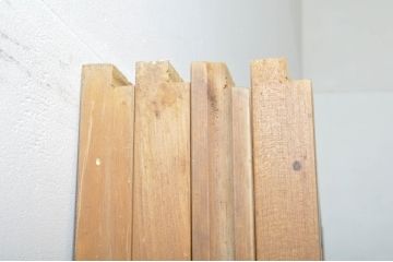 アンティーク建具　レトロな空間を演出するガラス戸4枚セット(引き戸)(R-076384)