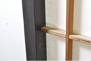 アンティーク建具　和モダンな空間づくりにおすすめなガラス入り障子戸3枚セット(引き戸、ガラス帯戸)(R-076385)