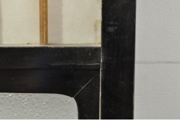 アンティーク建具　和モダンな空間づくりにおすすめなガラス入り障子戸3枚セット(引き戸、ガラス帯戸)(R-076385)