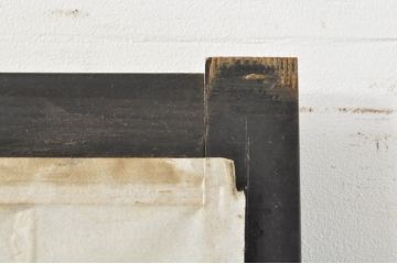 アンティーク建具　和モダンな空間づくりにおすすめなガラス入り障子戸3枚セット(引き戸、ガラス帯戸)(R-076385)