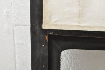 アンティーク建具　和モダンな空間づくりにおすすめなガラス入り障子戸3枚セット(引き戸、ガラス帯戸)(R-076385)