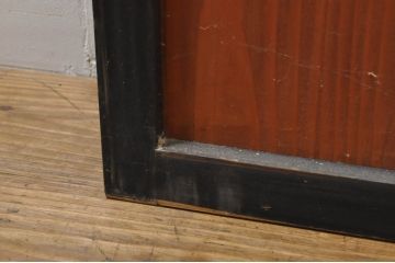 アンティーク建具　和モダンな空間づくりにおすすめなガラス入り障子戸3枚セット(引き戸、ガラス帯戸)(R-076385)