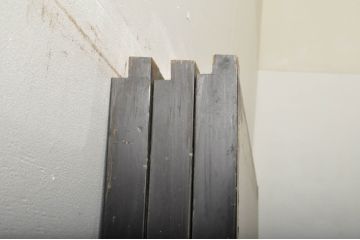 アンティーク建具　和モダンな空間づくりにおすすめなガラス入り障子戸3枚セット(引き戸、ガラス帯戸)(R-076385)
