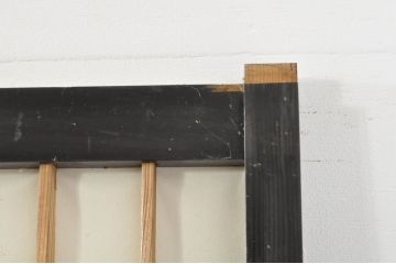 アンティーク建具　和モダンな空間づくりにおすすめなガラス入り障子戸4枚セット(引き戸、ガラス帯戸)(R-076386)