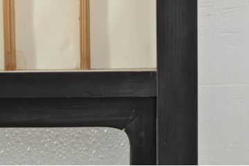 アンティーク建具　和モダンな空間づくりにおすすめなガラス入り障子戸4枚セット(引き戸、ガラス帯戸)(R-076386)