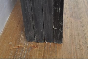 アンティーク建具　和モダンな空間づくりにおすすめなガラス入り障子戸4枚セット(引き戸、ガラス帯戸)(R-076386)
