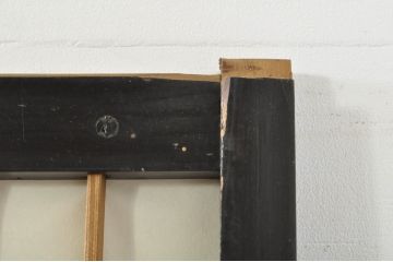 アンティーク建具　和モダンな空間づくりにおすすめなガラス入り障子戸4枚セット(引き戸、ガラス帯戸)(R-076387)