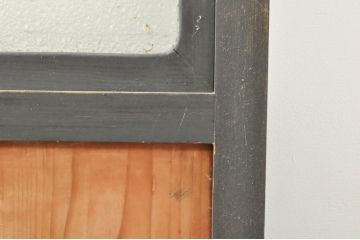 アンティーク建具　和モダンな空間づくりにおすすめなガラス入り障子戸4枚セット(引き戸、ガラス帯戸)(R-076387)