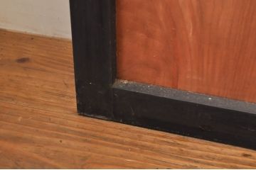 アンティーク建具　和モダンな空間づくりにおすすめなガラス入り障子戸4枚セット(引き戸、ガラス帯戸)(R-076387)