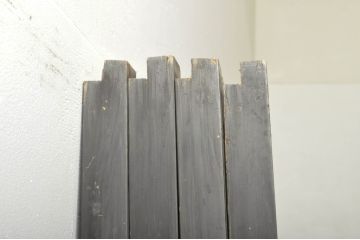 アンティーク建具　和モダンな空間づくりにおすすめなガラス入り障子戸4枚セット(引き戸、ガラス帯戸)(R-076387)