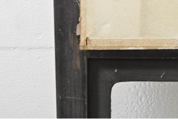 アンティーク建具　和モダンな空間づくりにおすすめなガラス入り障子戸2枚セット(引き戸、ガラス帯戸)(R-076388)
