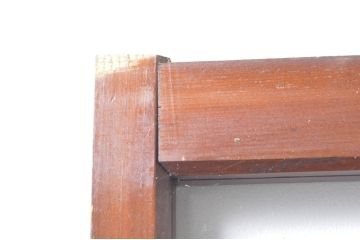 アンティーク建具　ダイヤガラス入り　落ち着いた空間に合わせやすいレトロなガラス戸4枚セット(引き戸)(R-076389)