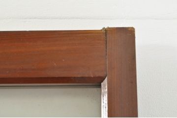 アンティーク建具　ダイヤガラス入り　落ち着いた空間に合わせやすいレトロなガラス戸4枚セット(引き戸)(R-076389)