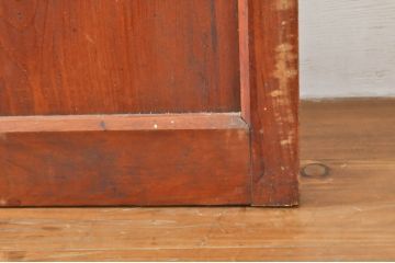 アンティーク建具　ダイヤガラス入り　落ち着いた空間に合わせやすいレトロなガラス戸4枚セット(引き戸)(R-076389)